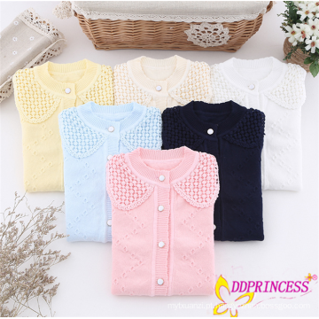 Fábrica de atacado doce garoto roupas camisola elegante cardigan colorido meninas camisola